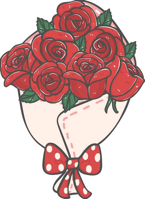 valentine cartoon fake flower